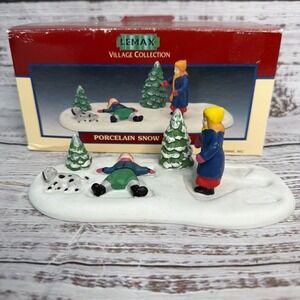 Lemax 1997 Porcelain Snow Angels Village Collection #73221 with Box